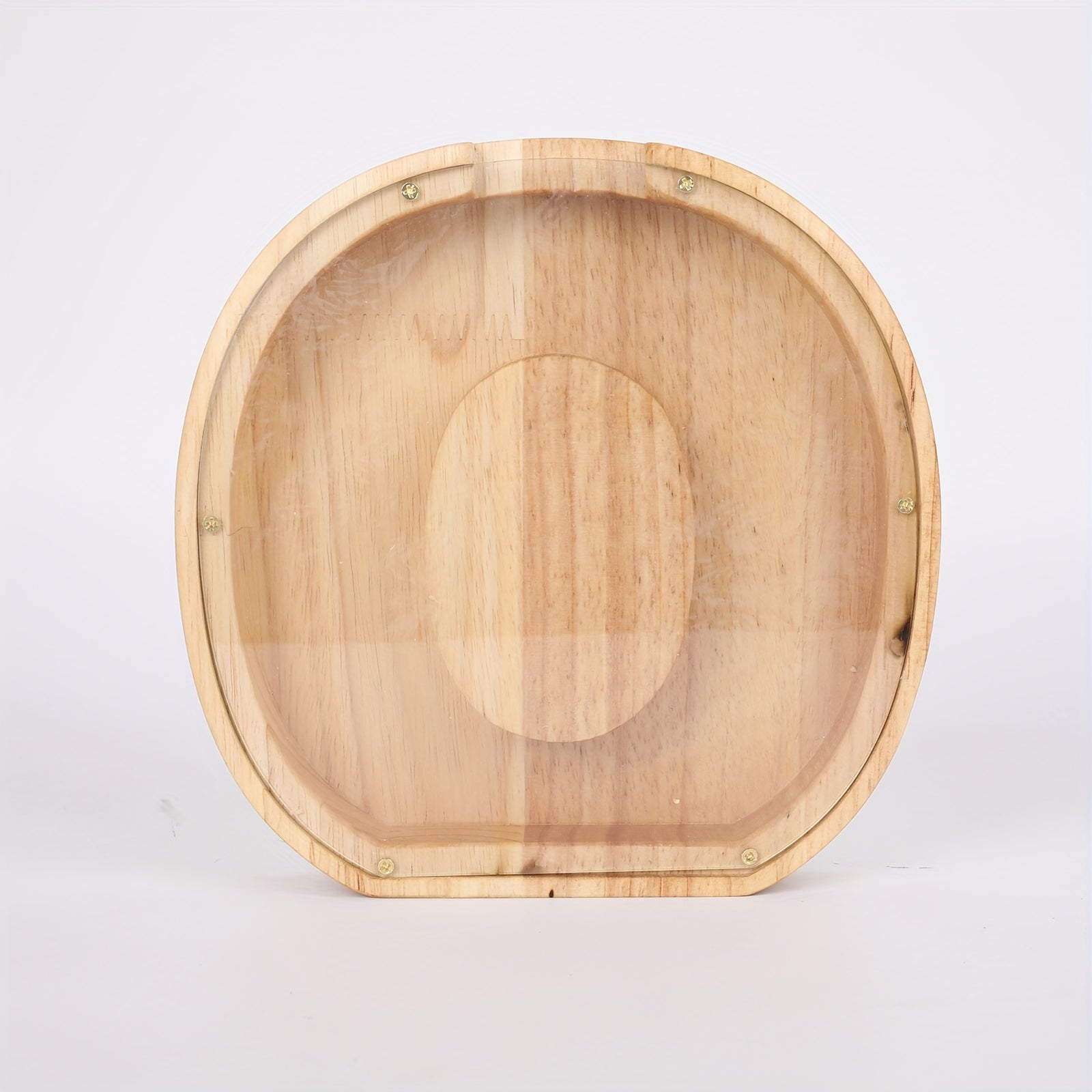 Wooden Transparent Savings Tank English Letter Fun Holiday Gift Decoration