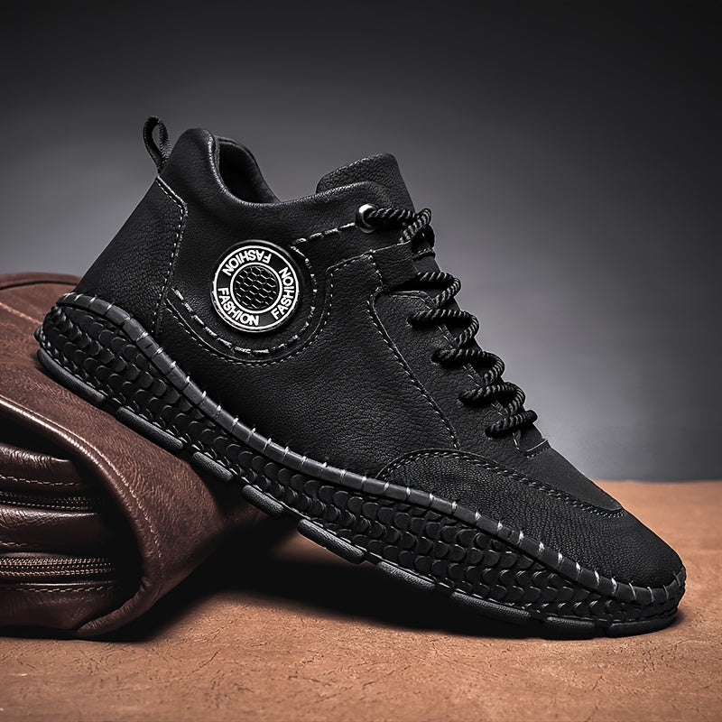 Men's Ankle Boots Stitching Casual Outdoor Non Slip Walking Sneakers