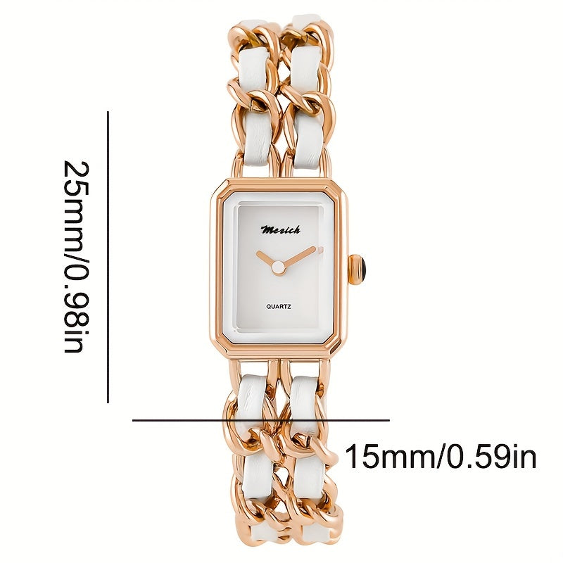 Women's Square Quartz Watch Party Holiday Gift