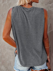 Skeleton & NEVER BETTER Print Tank Top Sleeveless Top For Summer Women