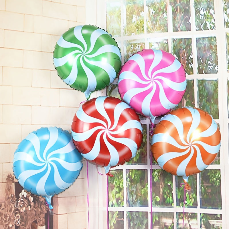 18" Lollipop Windmill Foil Balloons - Christmas Birthday Party Decoration