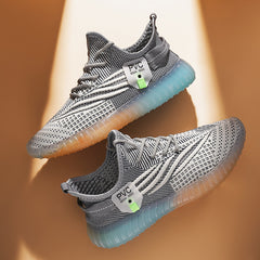 Men's Lace up Sneakers Athletic Shoes Breathable Running Basketball Gym