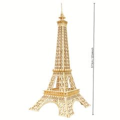 Eiffel Tower 3D Puzzle Wooden Toy Parisian Centerpiece