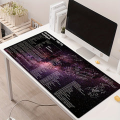 Large Gun Disassembly Pattern Mouse Pad, Non-slip Rubber Base