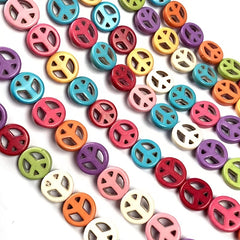 Peace Turquoise Beads Loose Natural Stone Beads DIY Jewelry Making