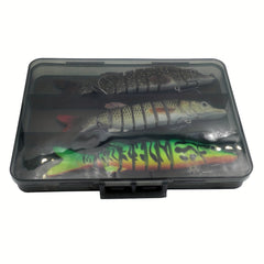 3pcs Bionic Section Swimbait for Bass and Trout Fishing