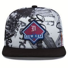 Graffiti Print Baseball Cap Hip Hop Snapback Hat for Men Women