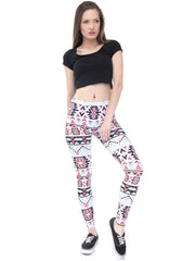 Geometric Print Skinny Leggings High Waist Yoga Leggings