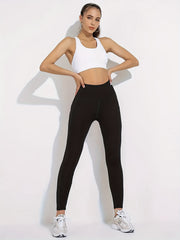 Women's High Waisted Leggings with Pockets Tummy Control