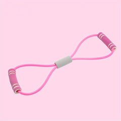 Yoga 8-Char Stretch Puller Elastic Resistance Rope For Chest Expansion