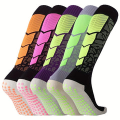 Breathable Non Slip Knee High Sports Socks for Running Basketball Football