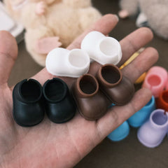 6pcs Triple Doll Shoes Dress Up Accessories for Dolls Non Slip Fit Standable