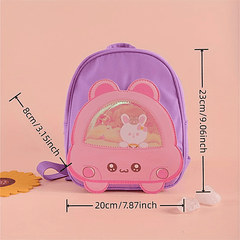 Teen Cartoon Zipper Backpack For Traveling