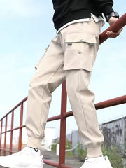 Men's Drawstring Cargo Jogger Pants Loose Fit