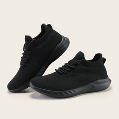Men's Mesh Running Sneakers Lace-Up Shoes