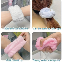 2pcs Face Wash Wristband Moisture Absorbent Wrist Guard