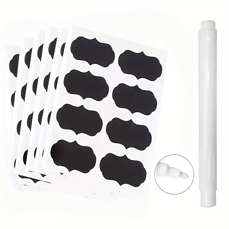 120pcs Erasable Blackboard Stickers Self Adhesive Waterproof Labels