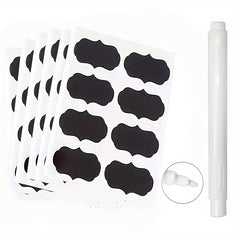 120pcs Erasable Blackboard Stickers Self Adhesive Waterproof Labels