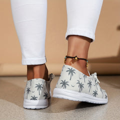 Women's Thick Bottom Low Top Boat Shoes Lightweight Lace Outdoor Shoes