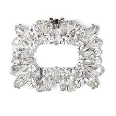Square Rhinestones Shoe Buckles - Wedding High Heel Decoration