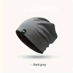 Double Layer Warm Cap Scarf 2 In 1 Winter Riding Cap Windproof Skull Cap