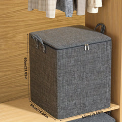 Large Capacity Storage Bag with Handle, Cationic Fabric, Portable Tote Bag