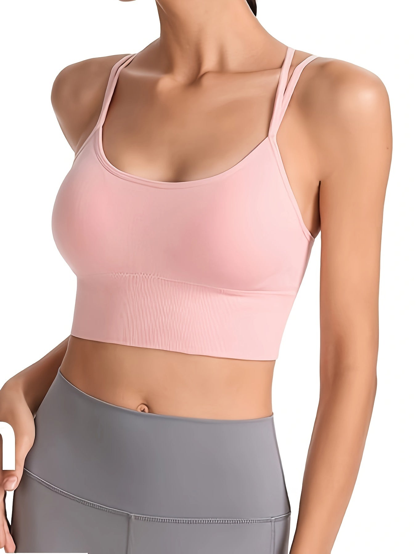 Criss Cross Back Sports Bra Yoga Fitness Bra