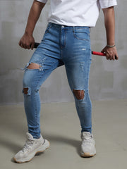 Men's Ripped Slim Pencil Pants