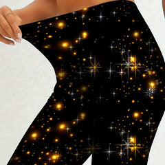 Galaxy Print High Rise Leggings