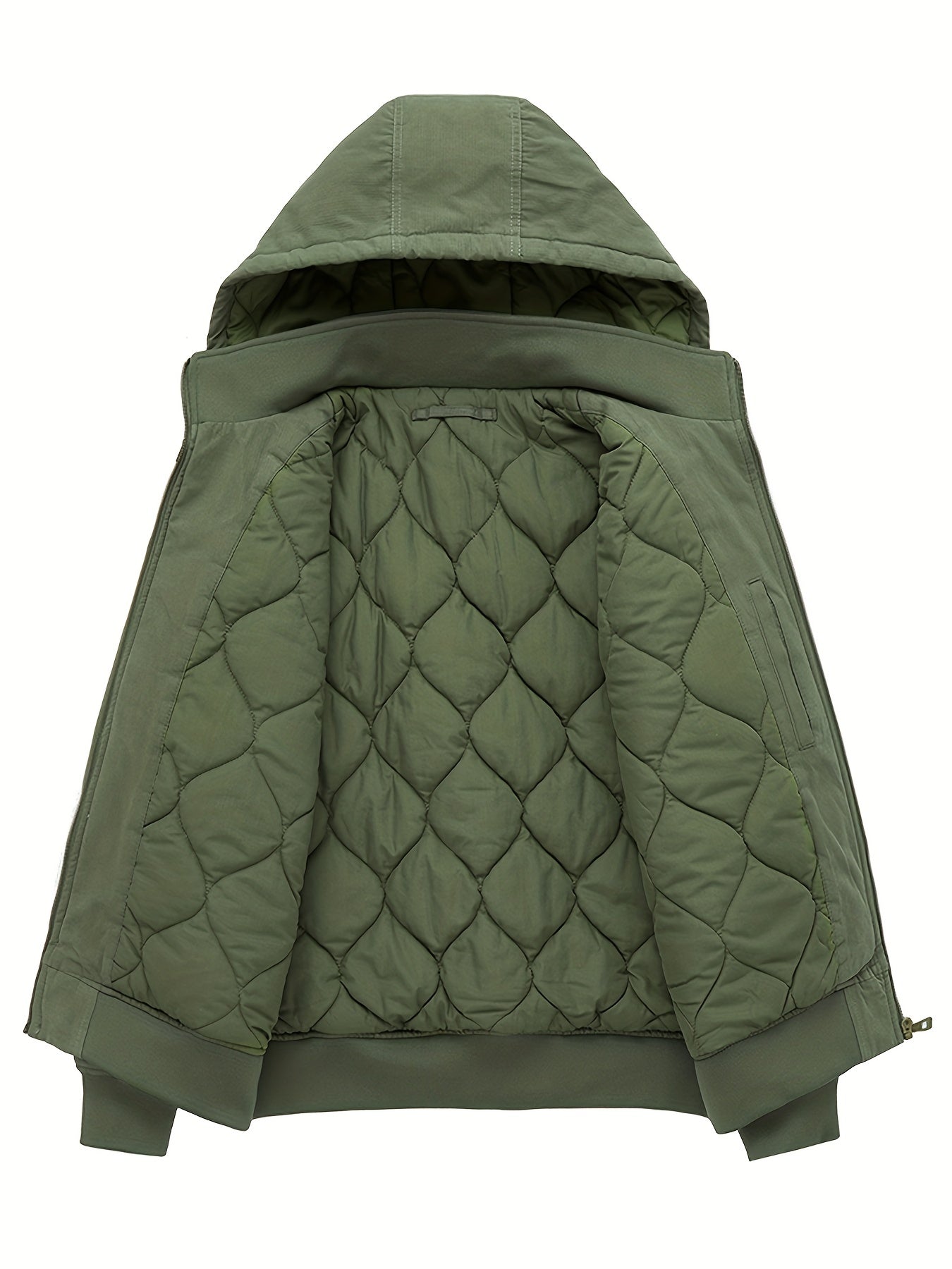 Men's Hooded Soft Shell Jacket Vintage Casual Warm Jacket