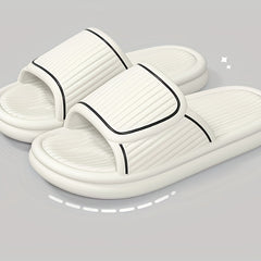 Women's Contrast Slides Soft Sole Pillow Slides