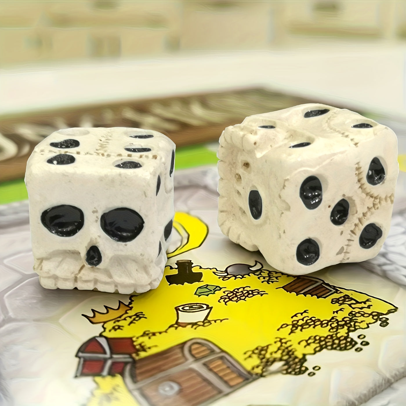 Skull Dice Board Game Toy for Halloween Cosplay Parties