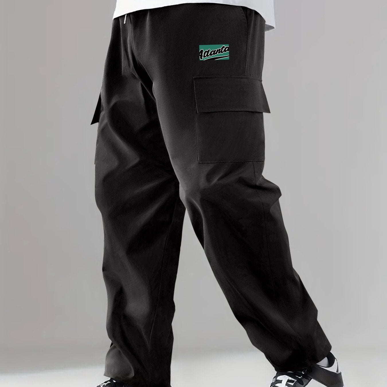 Cargo Pants Men's Flap Pocket Loose Casual Trousers