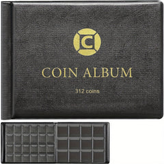 312 Pockets Coins Collecting Album Display Organizer Case
