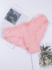 6 Pack Plus Size Casual Panties Set Women's Plus Comfort Medium Stretch