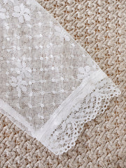 Girls' Mesh Lace Stitching Safety Leggings
