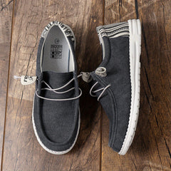 Men's Moc Toe Lace-up Sneakers Comfortable