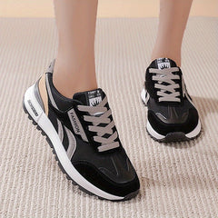 Colorblock Mesh Lace Up Low Top Sneakers