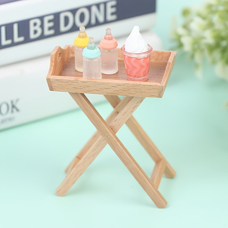 Mini Dollhouse Plate Holder for Shelf Decoration