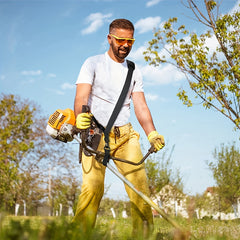 Shoulder Strap for Side Mounted Grass Mower and Brush Cutter