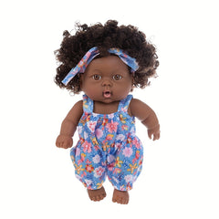 8 Inch Realistic Reborn Baby Doll Lifelike PVC Soft Toy Fashionable Dress Up