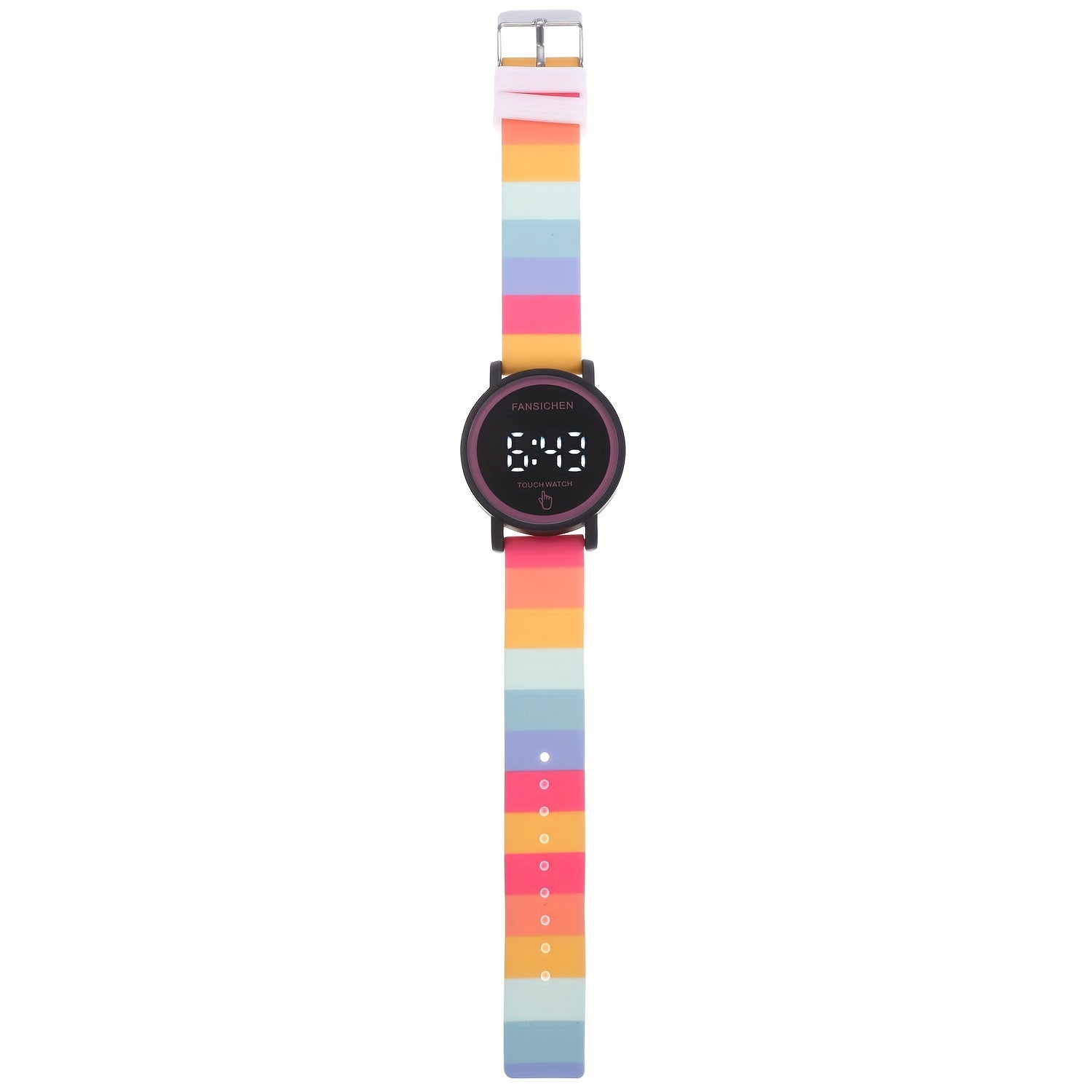 Colorful LED Student Sport Watches Kids Men Clock Digital Touch