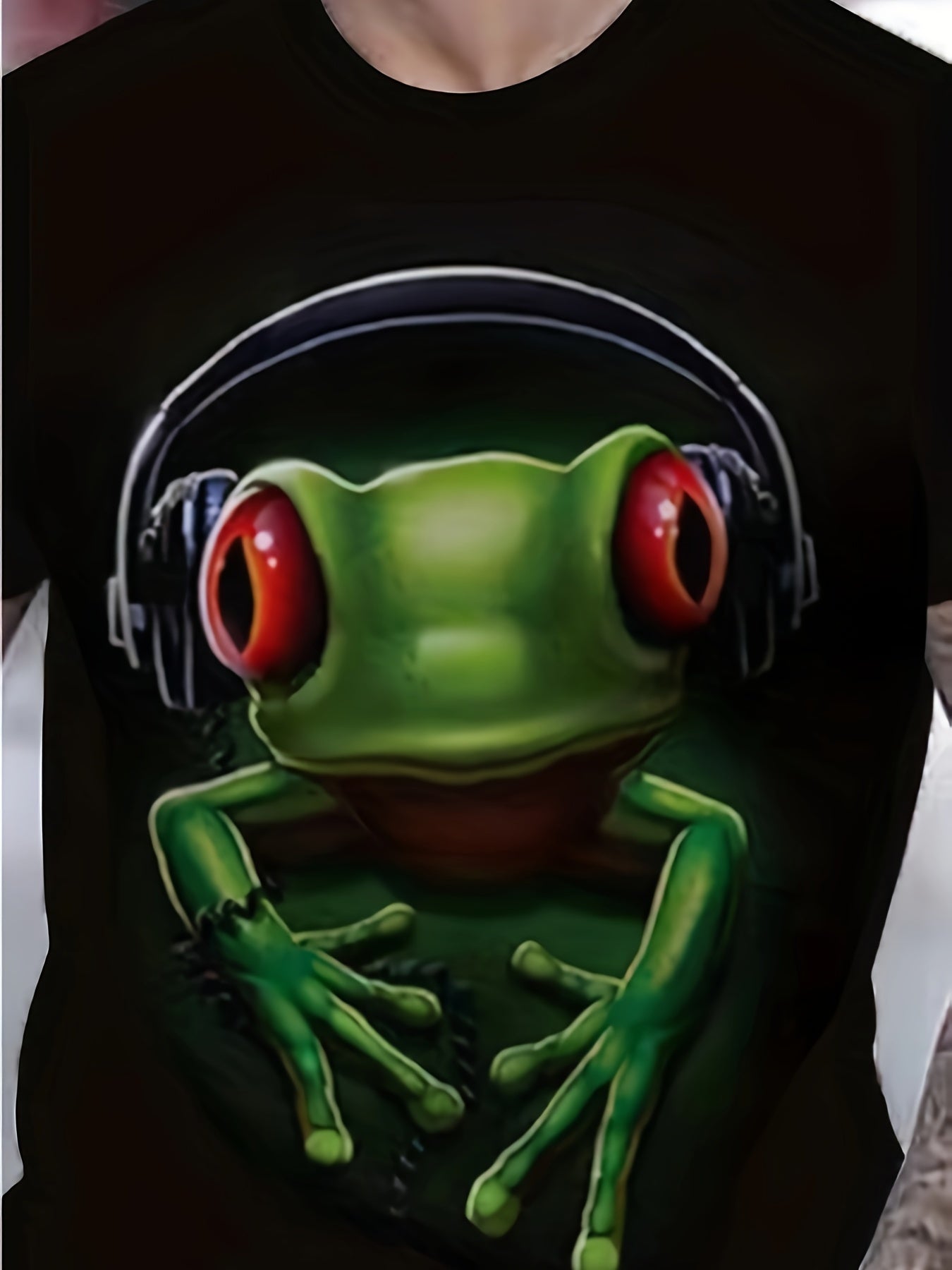 Frog 3D Print Men's Short Sleeve Tee Graphic Tee Men's Summer Clothes