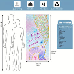 Microfiber Beach Towel Quick Drying 27.5 x 55 Water Absorbent Soft Towel