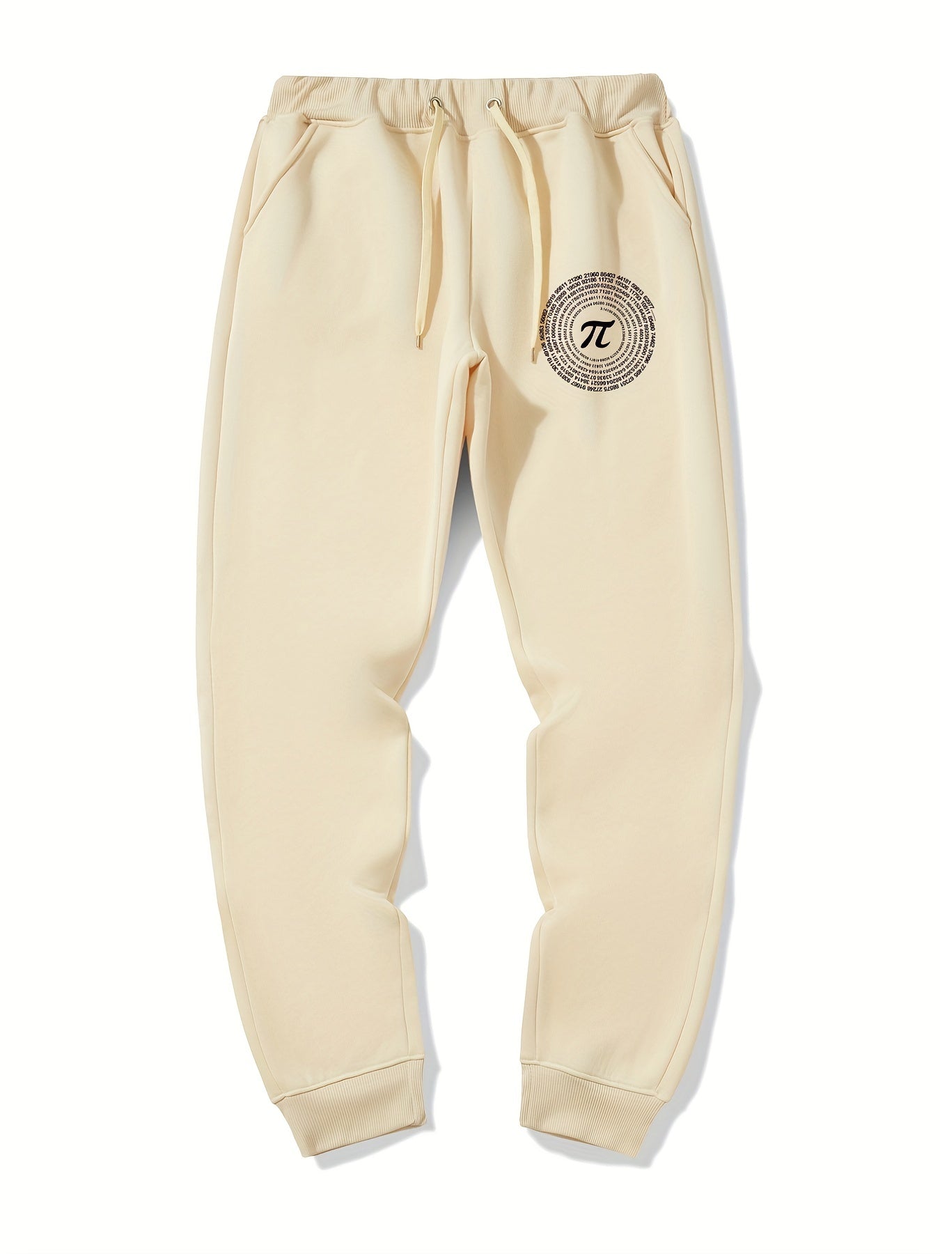 Deer Pattern Graphic Drawstring Joggers Men's Sweatpants