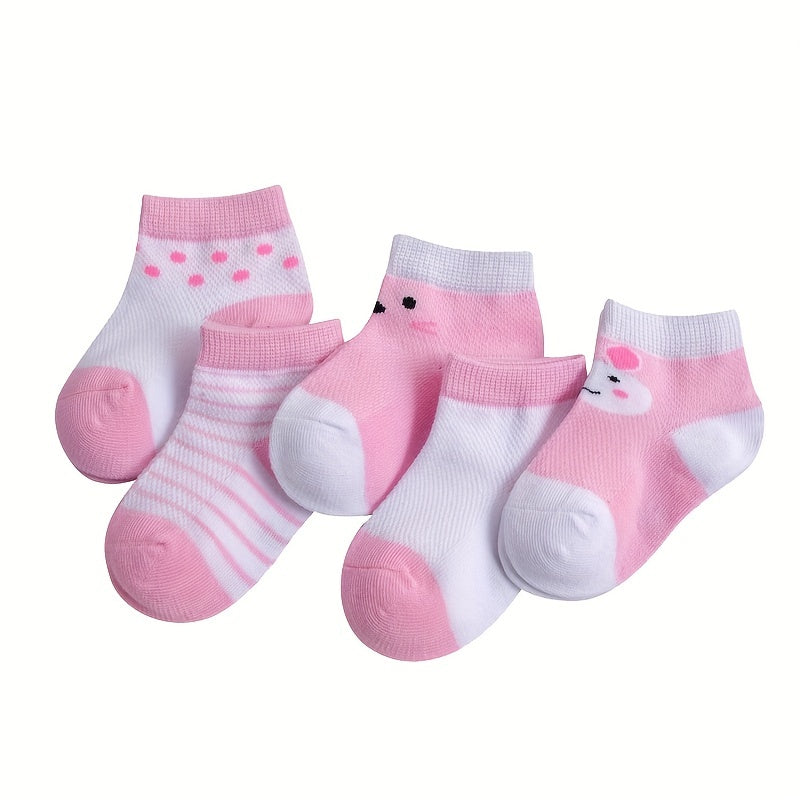 5pairs Princess Mesh Socks Soft Comfortable Breathable Socks