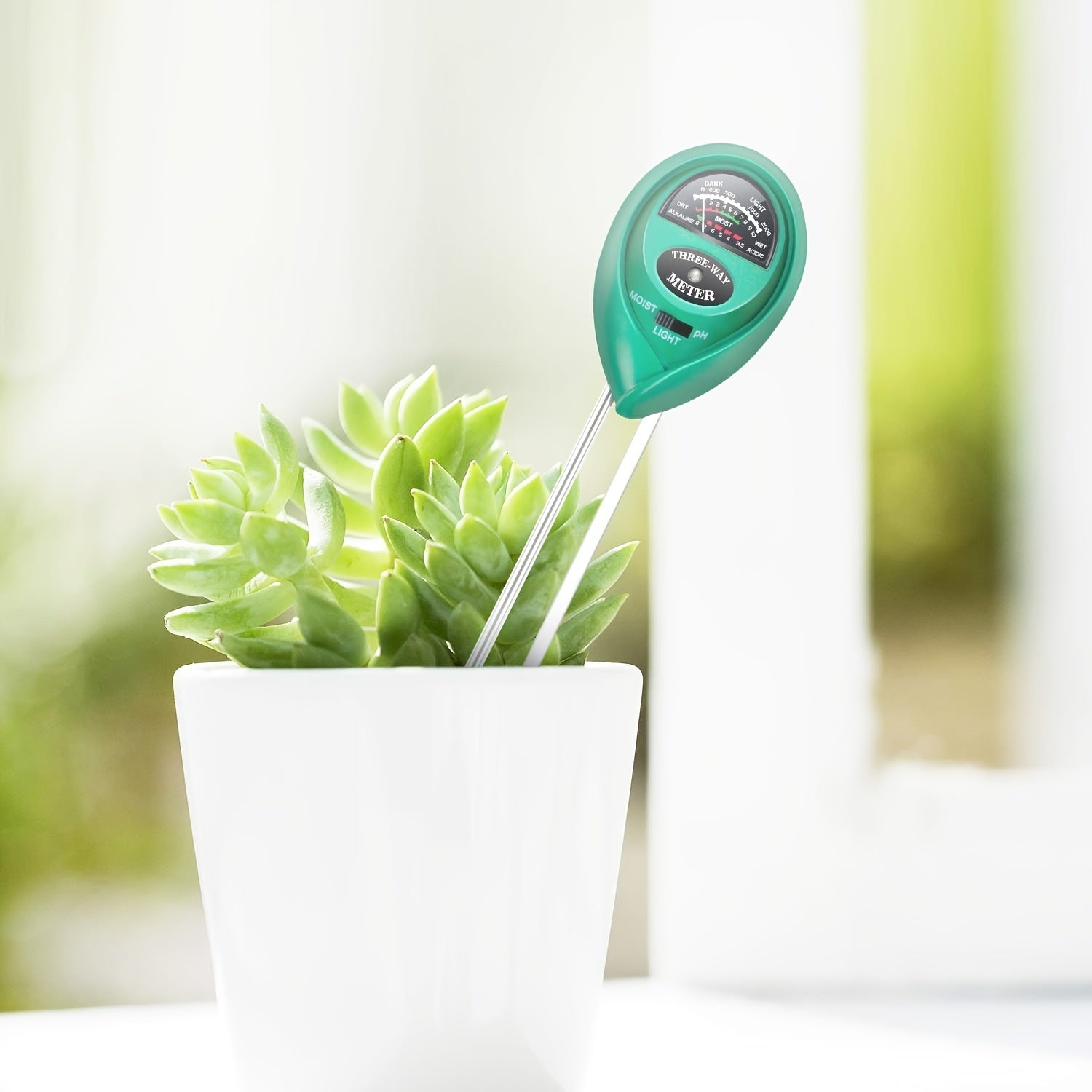 3-in-1 Soil PH Meter Moisture Light Tester Tool for Plant Care