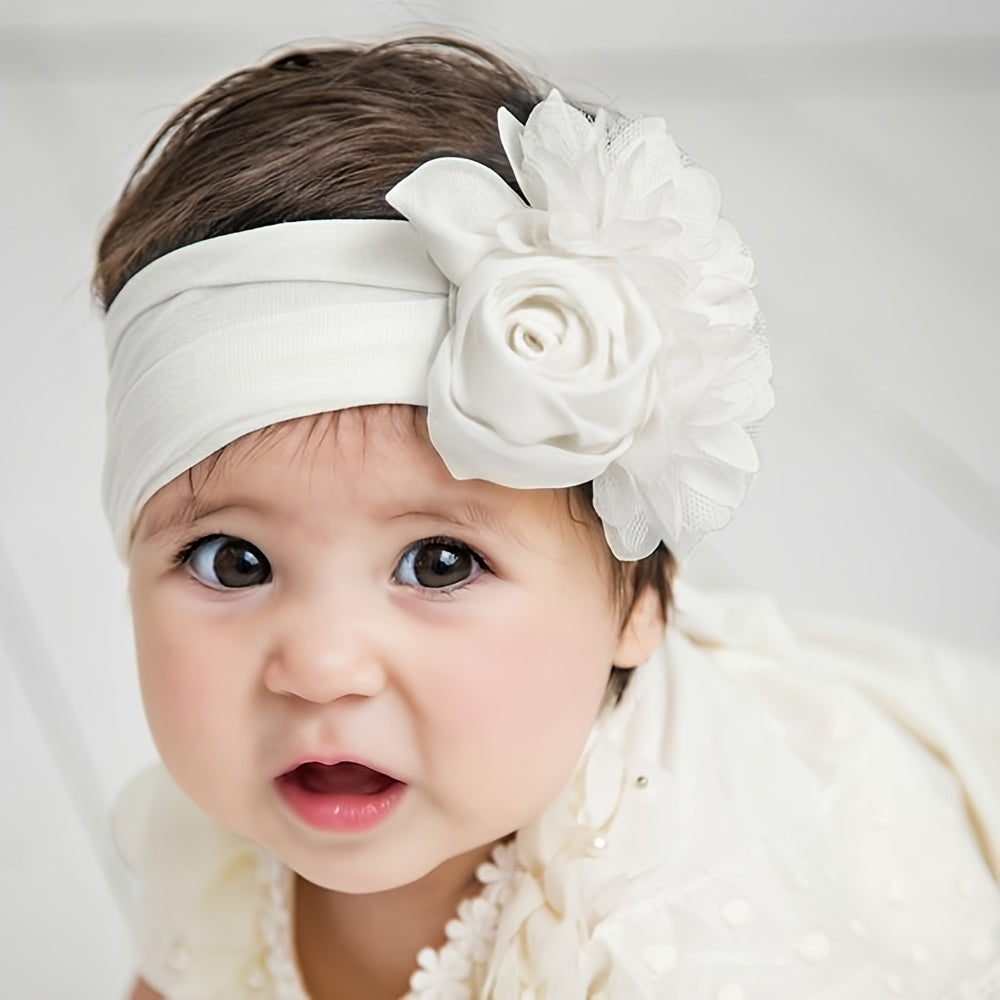 Toddler Infant Flower Headbands Elastic Hair Accessories