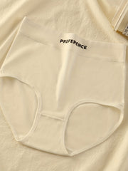 3pcs Letter Print Briefs Soft & Comfy Stretchy Intimates Panties