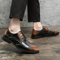 Men's Formal Dress Shoes Lace Up Business Shoes Slip Low Top